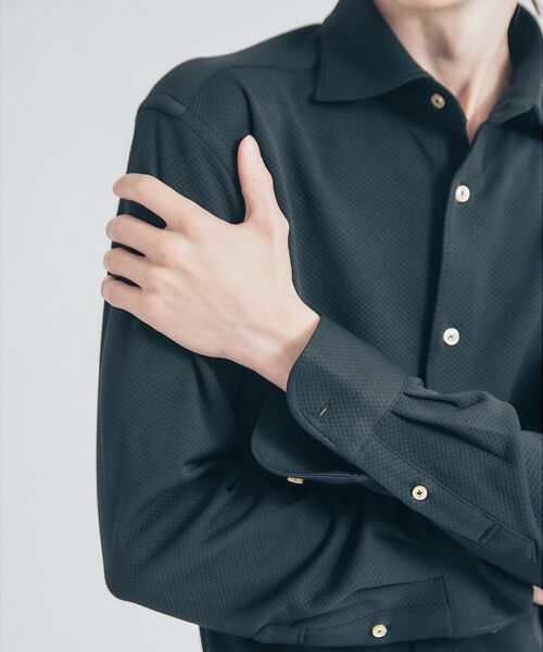 ABAHOUSE / アバハウス シャツ・ブラウス | 【FLEX SHIRTS】COOLMAX EcoMade ダブルピケ ジャージシ | 詳細20