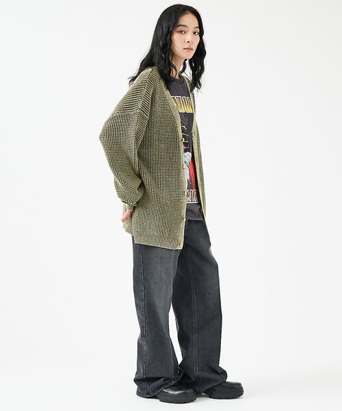 ABAHOUSE / アバハウス カーディガン・ボレロ | 【Revo.レボ】パウダーブリーチ加工ワッフルコットンニットカーディガン/ユニセ | 詳細26