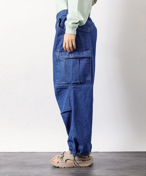 ABAHOUSE / アバハウス カーゴパンツ | 【Lee/リー】フリーサイズ リラックスワイドカーゴパンツ FLeeasy CA | 詳細3