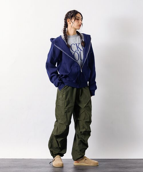 ABAHOUSE / アバハウス カーゴパンツ | 【Lee/リー】フリーサイズ リラックスワイドカーゴパンツ FLeeasy CA | 詳細19