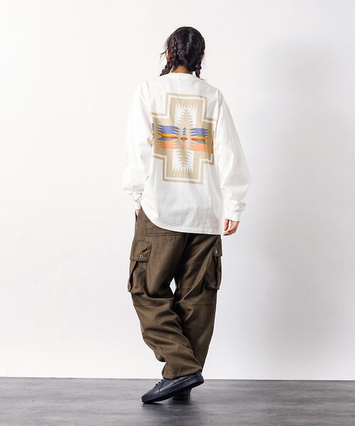 ABAHOUSE / アバハウス カーゴパンツ | POLY TWILL WIDE MILITARY CARGO/ワイドカーゴパンツ | 詳細2