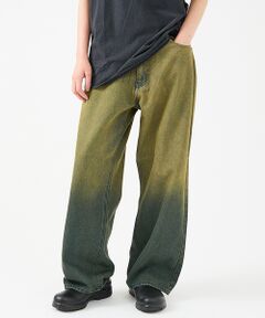 ABAHOUSE / アバハウス デニムパンツ | SLUB DENIM BAGGY PANTS /スラブ デニム バギー パンツ/
