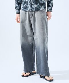 ABAHOUSE / アバハウス デニムパンツ | SLUB DENIM BAGGY PANTS /スラブ デニム バギー パンツ/