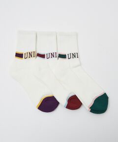 ABAHOUSE / アバハウス ソックス | 【UNIVERSALOVERALL / ユニバーサルオーバーオール】3P カレッ
