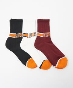 ABAHOUSE / アバハウス ソックス | 【UNIVERSALOVERALL / ユニバーサルオーバーオール】3P カレッ