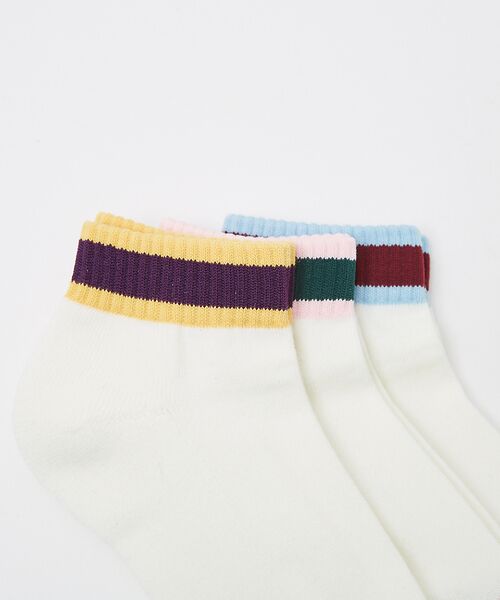 ABAHOUSE / アバハウス ソックス | 【UNIVERSALOVERALL / ユニバーサルオーバーオール】3P カレッ | 詳細3