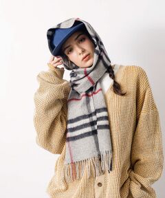 ABAHOUSE / アバハウス マフラー・ショール・スヌード・ストール | ウール100％　チェック柄マフラー