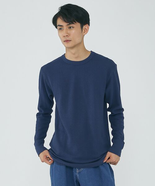 ABAHOUSE / アバハウス Tシャツ | 【JEMORGAN/ジェーイーモーガン】ワッフル クルーネック ロングスリーブ | 詳細24