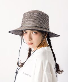 ABAHOUSE / アバハウス ハット | 【Ruben/ルーベン】CODE LONG BRIM STRAW HAT/コード