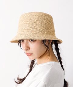 【RUBEN/ルーベン】 RAFFIA BUCKET HAT　ラフィアバケットハ