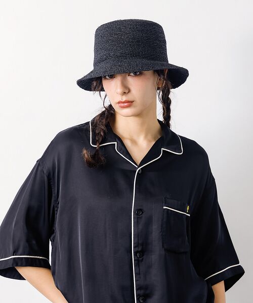 ABAHOUSE / アバハウス ハット | 【RUBEN/ルーベン】 RAFFIA BUCKET HAT　ラフィアバケットハ | 詳細2