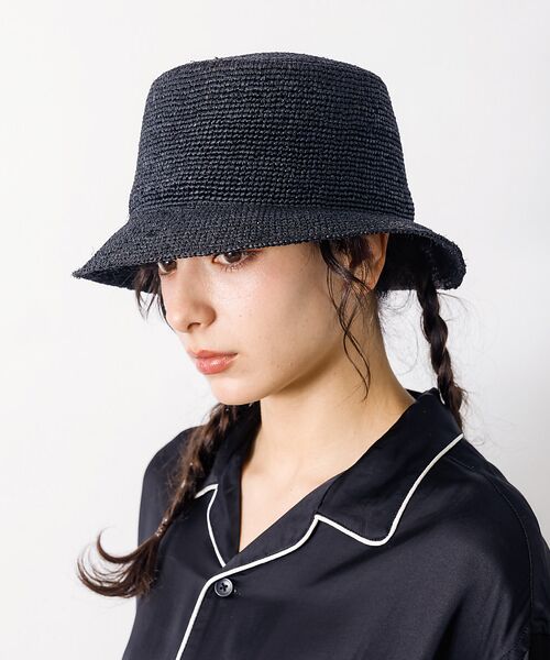 ABAHOUSE / アバハウス ハット | 【RUBEN/ルーベン】 RAFFIA BUCKET HAT　ラフィアバケットハ | 詳細3