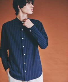 ABAHOUSE / アバハウス シャツ・ブラウス | 【選べる】バンドカラー / レギュラーカラー ストライプシャツ
