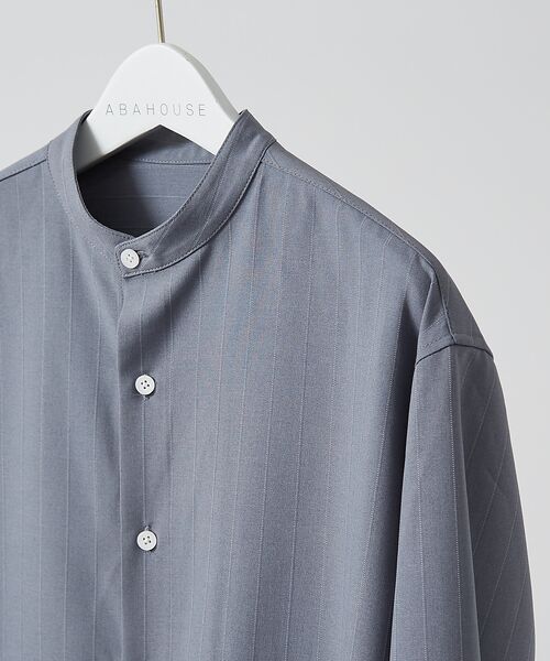 ABAHOUSE / アバハウス シャツ・ブラウス | 【選べる】バンドカラー / レギュラーカラー ストライプシャツ | 詳細13