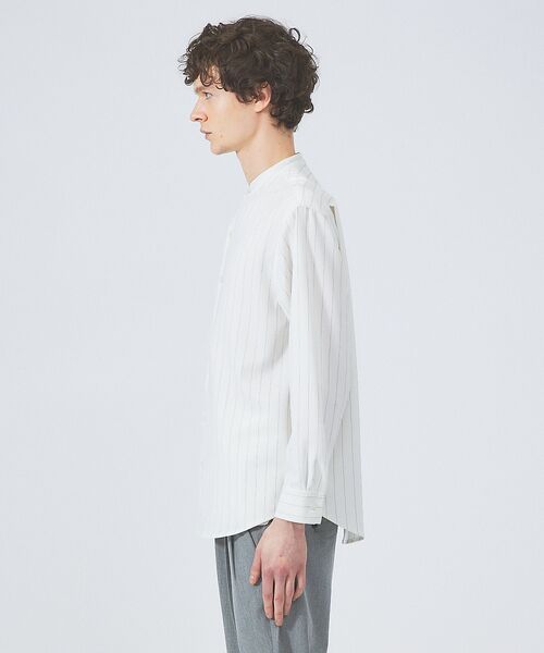 ABAHOUSE / アバハウス シャツ・ブラウス | 【選べる】バンドカラー / レギュラーカラー ストライプシャツ | 詳細2