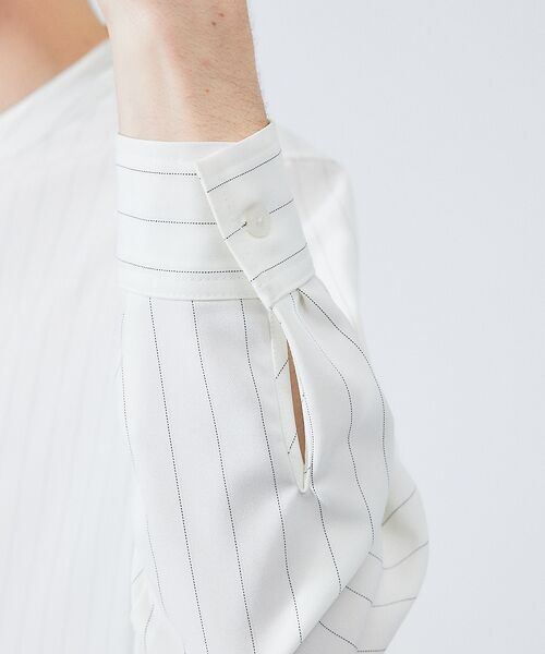 ABAHOUSE / アバハウス シャツ・ブラウス | 【選べる】バンドカラー / レギュラーカラー ストライプシャツ | 詳細4