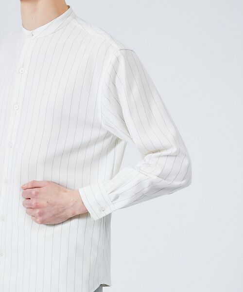 ABAHOUSE / アバハウス シャツ・ブラウス | 【選べる】バンドカラー / レギュラーカラー ストライプシャツ | 詳細5