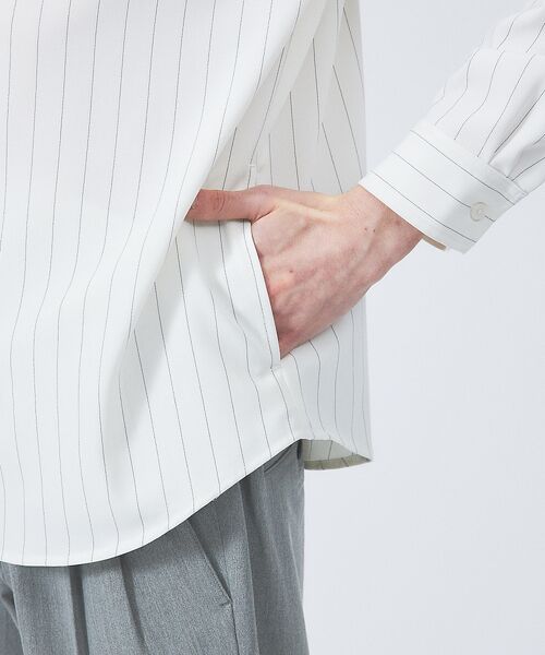 ABAHOUSE / アバハウス シャツ・ブラウス | 【選べる】バンドカラー / レギュラーカラー ストライプシャツ | 詳細6