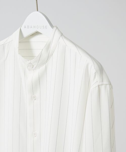 ABAHOUSE / アバハウス シャツ・ブラウス | 【選べる】バンドカラー / レギュラーカラー ストライプシャツ | 詳細7