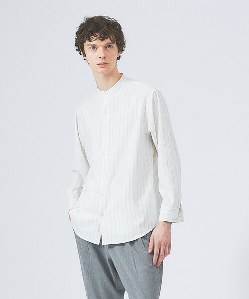 ABAHOUSE / アバハウス シャツ・ブラウス | 【選べる】バンドカラー / レギュラーカラー ストライプシャツ | 詳細8