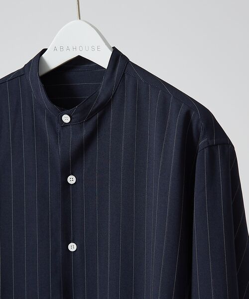 ABAHOUSE / アバハウス シャツ・ブラウス | 【選べる】バンドカラー / レギュラーカラー ストライプシャツ | 詳細14