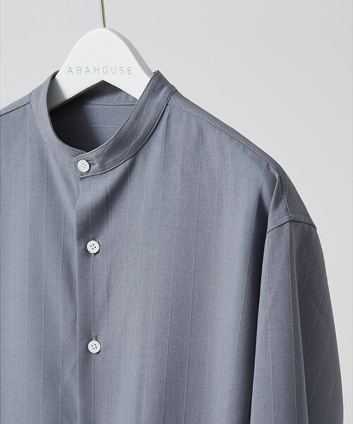 ABAHOUSE / アバハウス シャツ・ブラウス | 【選べる】バンドカラー / レギュラーカラー ストライプシャツ | 詳細18