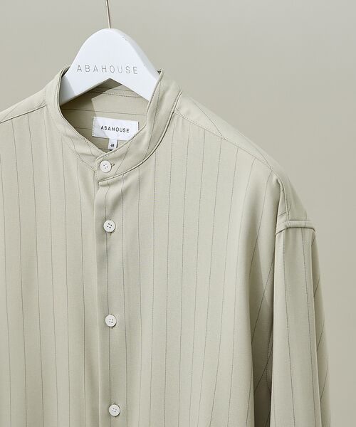 ABAHOUSE / アバハウス シャツ・ブラウス | 【選べる】バンドカラー / レギュラーカラー ストライプシャツ | 詳細20