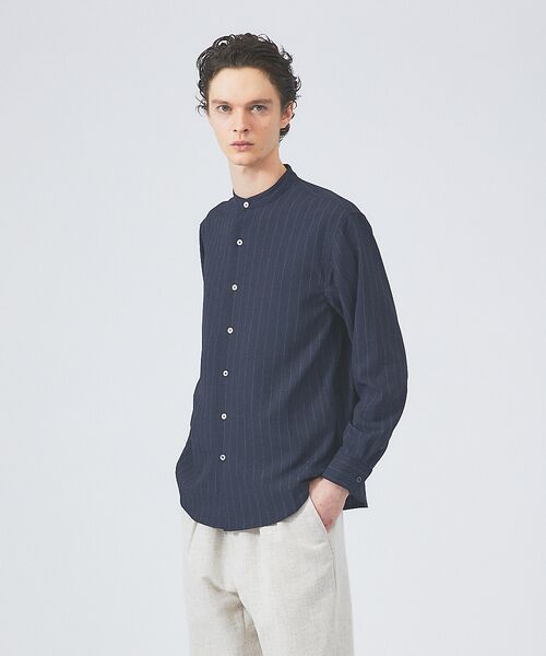 ABAHOUSE / アバハウス シャツ・ブラウス | 【選べる】バンドカラー / レギュラーカラー ストライプシャツ | 詳細24