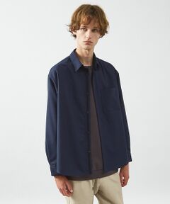 ABAHOUSE / アバハウス シャツ・ブラウス | イミテーションウール リラックスシャツ / レギュラーカラーシャツ