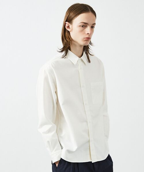 ABAHOUSE / アバハウス シャツ・ブラウス | イミテーションウール リラックスシャツ / レギュラーカラーシャツ | 詳細3