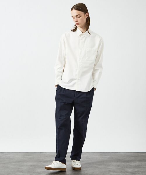 ABAHOUSE / アバハウス シャツ・ブラウス | イミテーションウール リラックスシャツ / レギュラーカラーシャツ | 詳細4