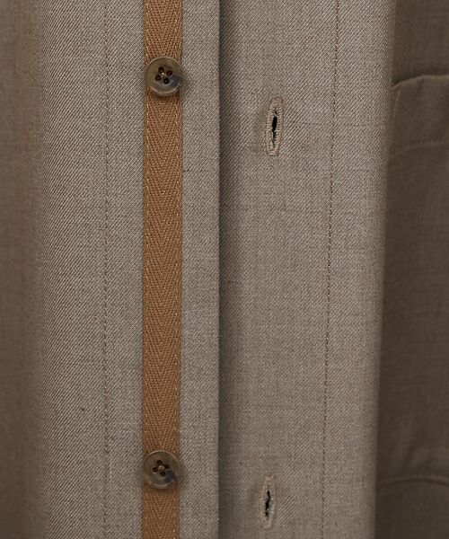 ABAHOUSE / アバハウス シャツ・ブラウス | イミテーションウール リラックスシャツ / レギュラーカラーシャツ | 詳細5