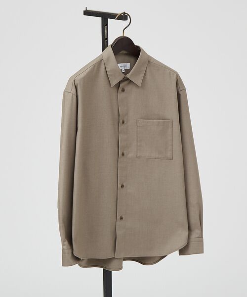 ABAHOUSE / アバハウス シャツ・ブラウス | イミテーションウール リラックスシャツ / レギュラーカラーシャツ | 詳細6