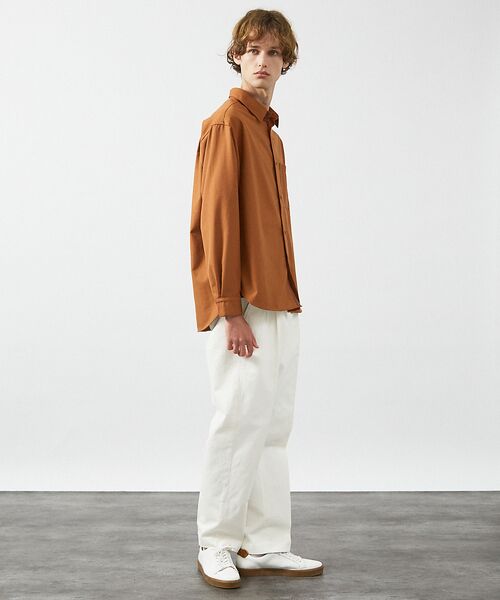ABAHOUSE / アバハウス シャツ・ブラウス | イミテーションウール リラックスシャツ / レギュラーカラーシャツ | 詳細12
