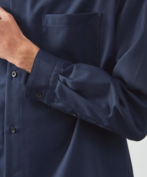 ABAHOUSE / アバハウス シャツ・ブラウス | イミテーションウール リラックスシャツ / レギュラーカラーシャツ | 詳細21