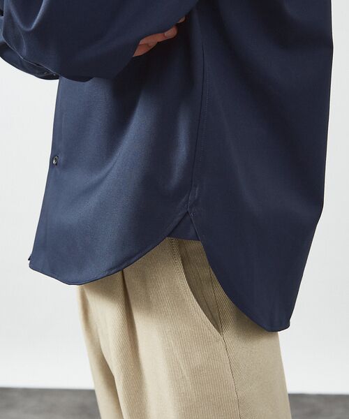 ABAHOUSE / アバハウス シャツ・ブラウス | イミテーションウール リラックスシャツ / レギュラーカラーシャツ | 詳細22