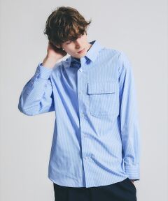ABAHOUSE / アバハウス シャツ・ブラウス | クリア ストライプ レギュラーカラーシャツ