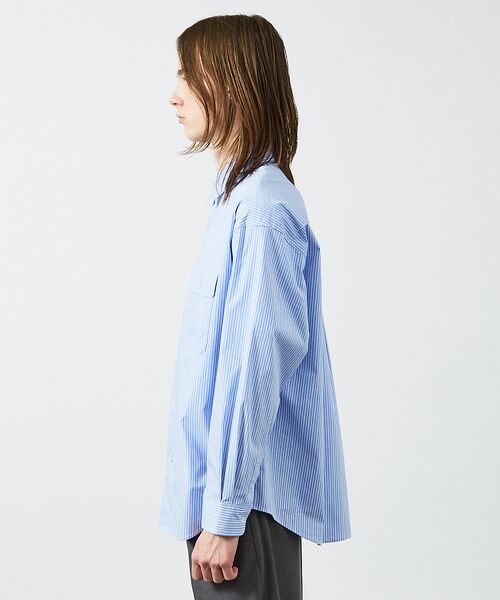 ABAHOUSE / アバハウス シャツ・ブラウス | クリア ストライプ レギュラーカラーシャツ | 詳細3
