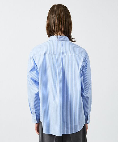 ABAHOUSE / アバハウス シャツ・ブラウス | クリア ストライプ レギュラーカラーシャツ | 詳細4