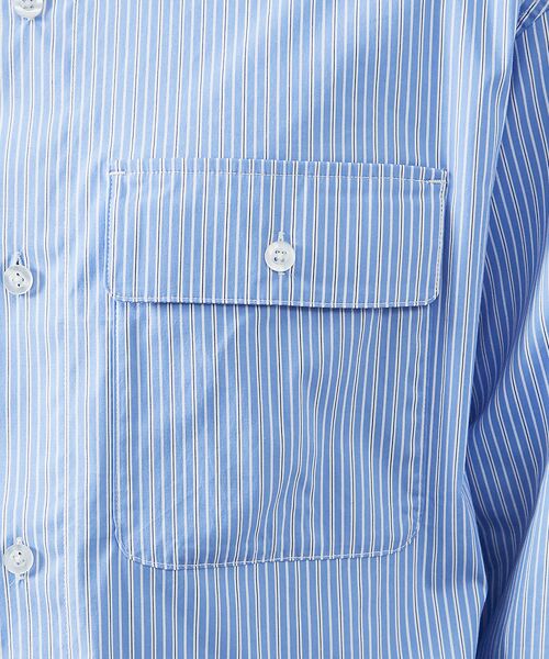 ABAHOUSE / アバハウス シャツ・ブラウス | クリア ストライプ レギュラーカラーシャツ | 詳細7