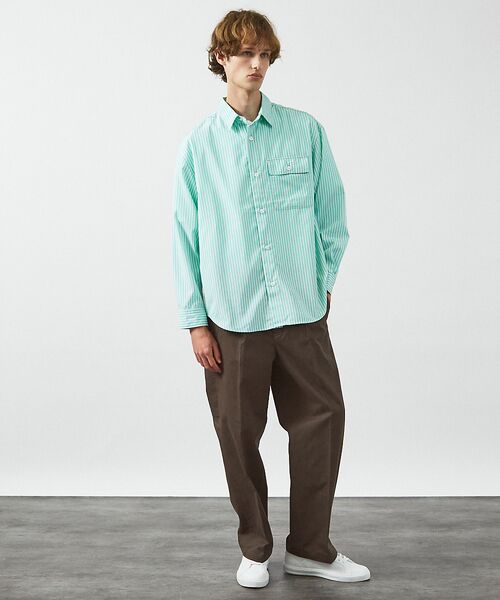 ABAHOUSE / アバハウス シャツ・ブラウス | クリア ストライプ レギュラーカラーシャツ | 詳細16