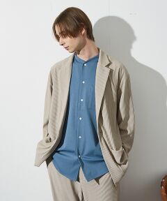 ABAHOUSE / アバハウス テーラードジャケット | 【セットアップ対応】プリーツ イージー ジャケット