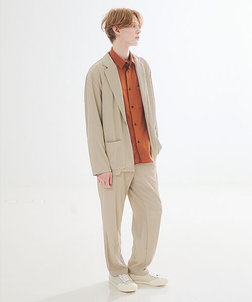 ABAHOUSE / アバハウス テーラードジャケット | 【セットアップ対応】プリーツ イージー ジャケット | 詳細14