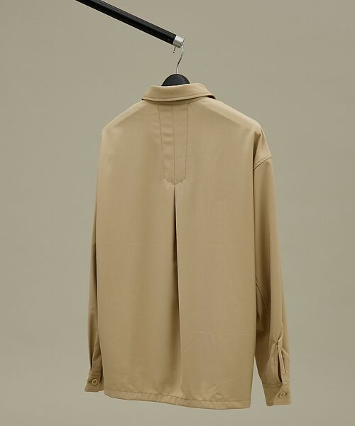 ABAHOUSE / アバハウス ブルゾン | インバーテッドプリーツ シャツブルゾン | 詳細3