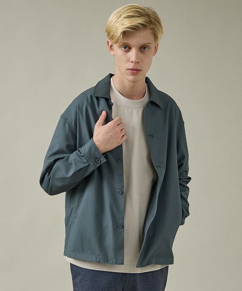 ABAHOUSE / アバハウス ブルゾン | インバーテッドプリーツ シャツブルゾン | 詳細7
