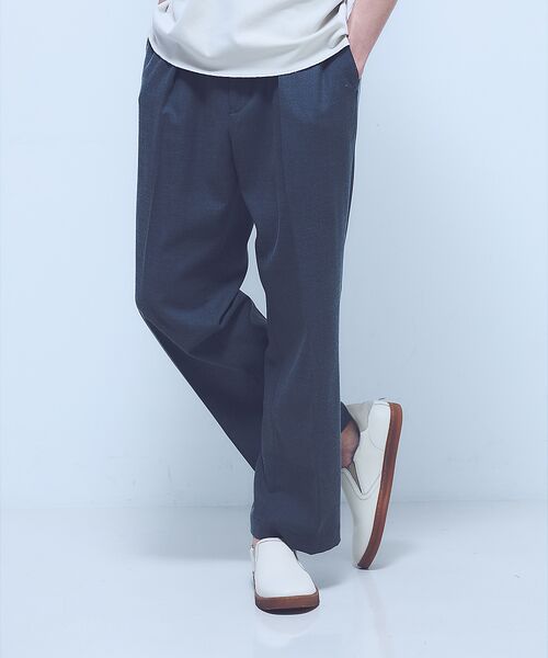 ABAHOUSE / アバハウス パンツ | ドレープ ウール インタック スラックス / ワイドストレート | 詳細3