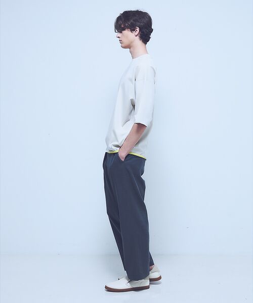 ABAHOUSE / アバハウス パンツ | ドレープ ウール インタック スラックス / ワイドストレート | 詳細4