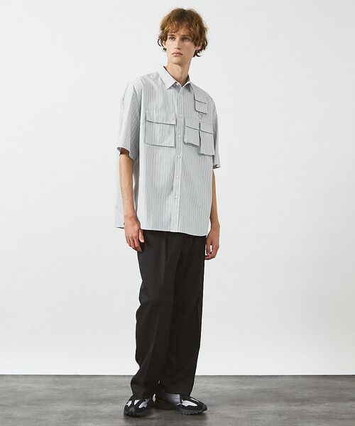 ABAHOUSE / アバハウス パンツ | ドレープ ウール インタック スラックス / ワイドストレート | 詳細9