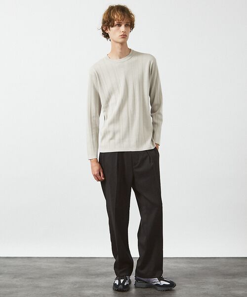 ABAHOUSE / アバハウス パンツ | ドレープ ウール インタック スラックス / ワイドストレート | 詳細10