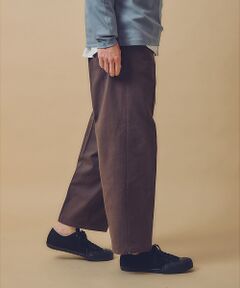 ABAHOUSE / アバハウス パンツ | 1タック コットン ワイドトラウザーズ / ワイドパンツ